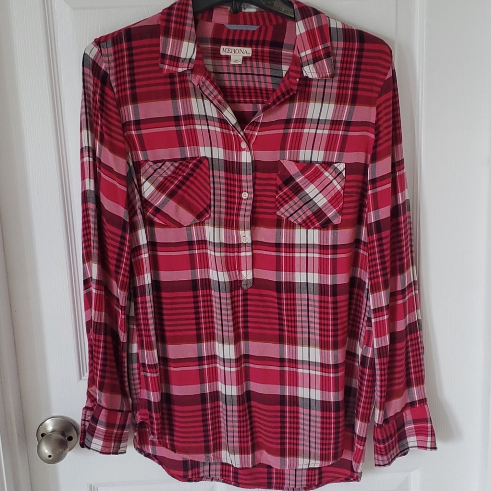 Plaid Merona Tunic Top